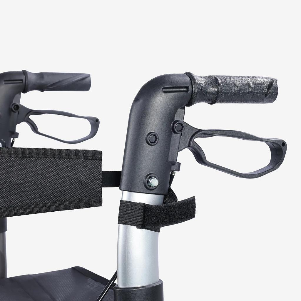 Andador 4 Ruedas Canasto Asiento y Reposapiés Pro