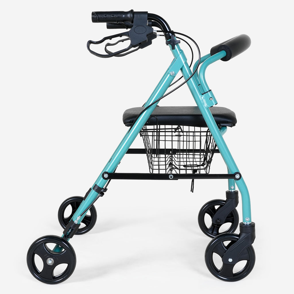 Andador 4 Ruedas Canasto y Asiento 2.0