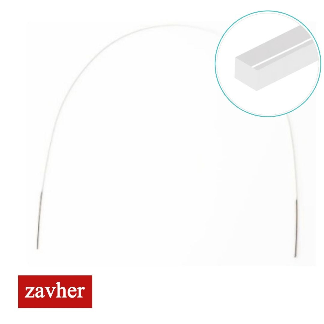 Arco NiTi Super Elástico (SE) Color del Diente Rectangular – Sachet 1 Unidad
