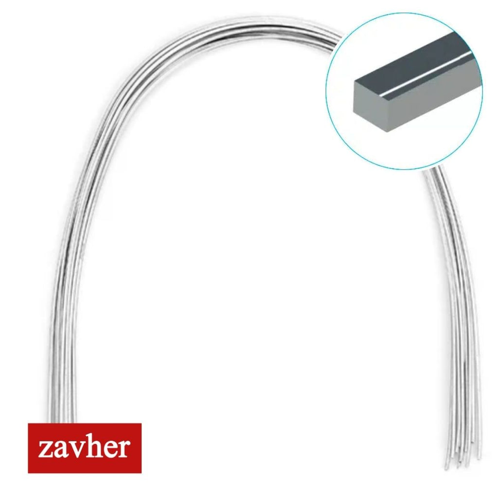 Arco NiTi Termoactivado Rectangular – Sachet 10 Unidades