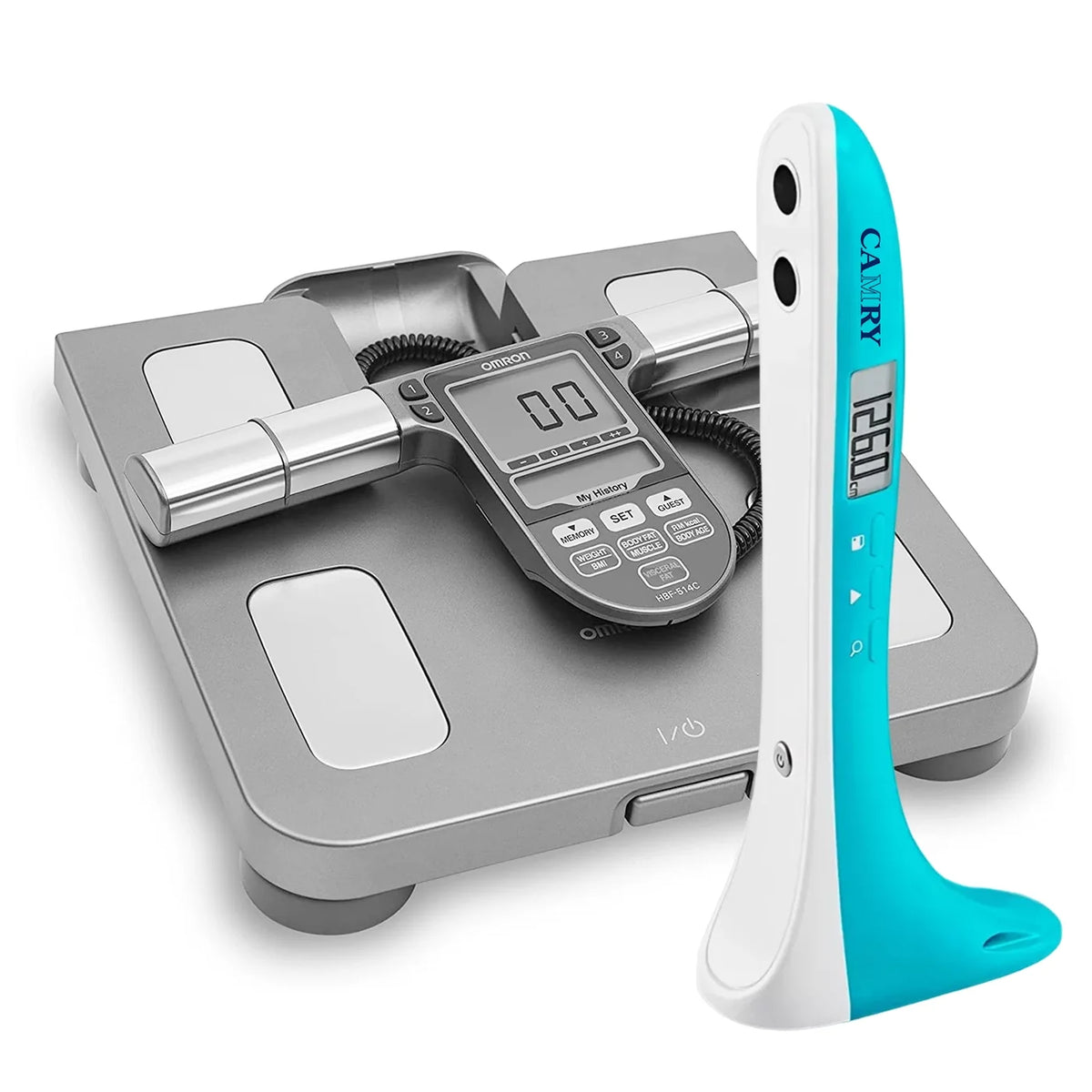 Balanza Omron 514C con Tallímetro Digital Camry