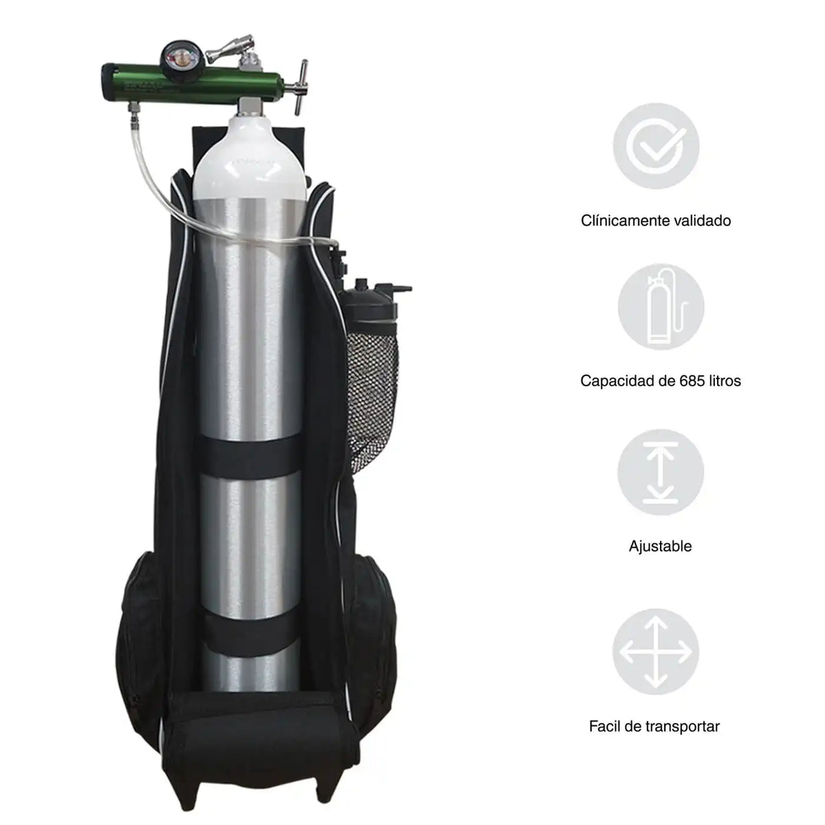 Bolso Roller Transporte Cilindro de Oxígeno - TOPMEDIC