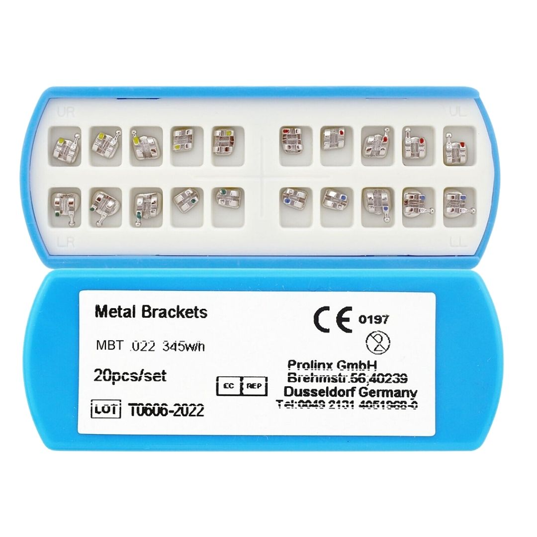 Kit Brackets Metálico MBT 0.022 (Hook 3)