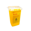 CAJA PARA DESECHOS PLASTICA AMARILLA 1 LITRO