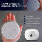 Transcend Micro Auto CPAP con adaptador de corriente CA y batería PowerAway