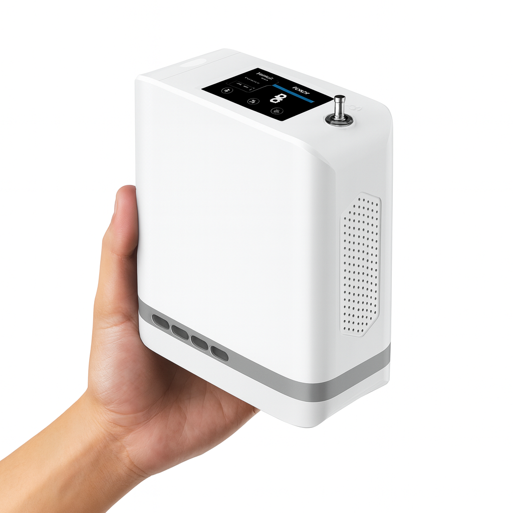 Concentrador de Oxígeno Portátil Meditech M6 (Hasta 6 Lts/min) – Set con 2 Baterías y Accesorios - vista 1