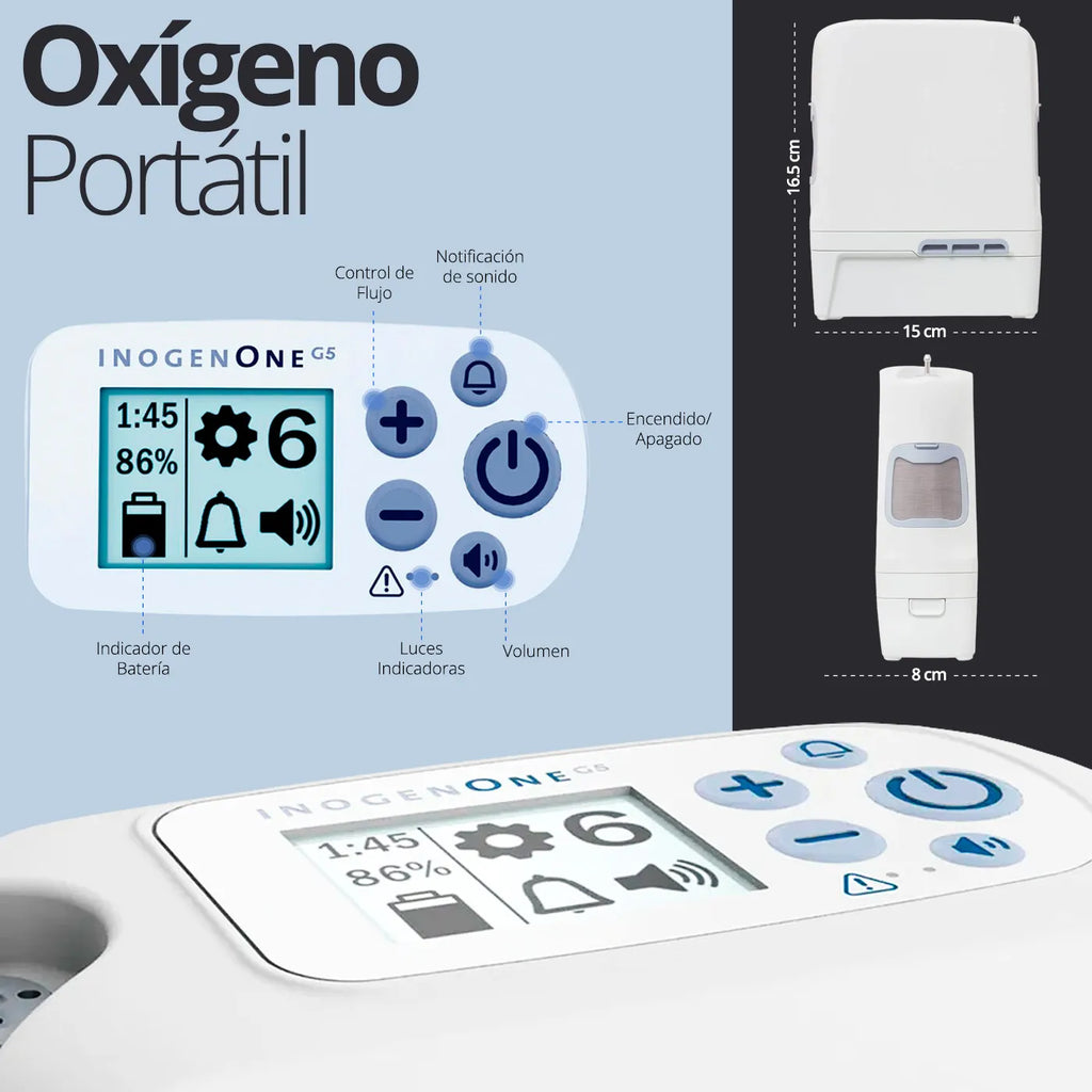 Oxígeno Portátil Inogen G5 13Hrs - TOPMEDIC