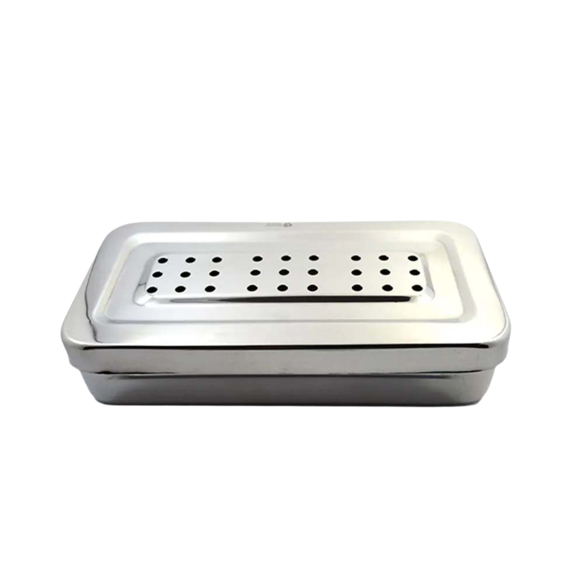 Caja Quirúrgica Acero Perforada Sin Asas