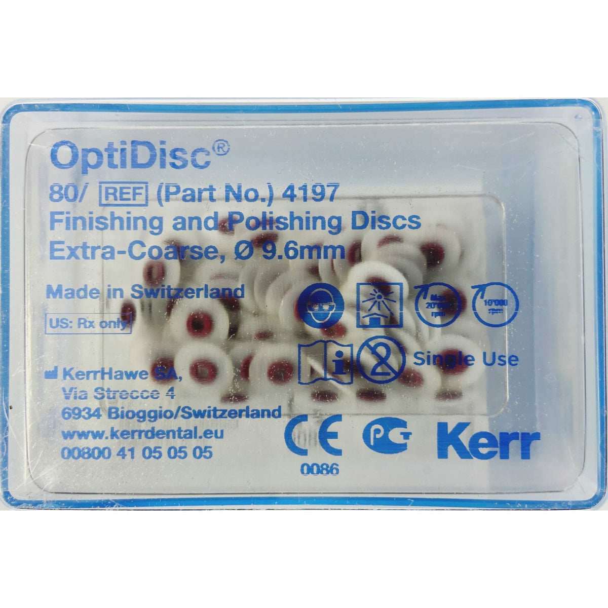 DISCO PULIDO OPTIDISC GRUESO KERR ( 9,6MM 80 UNIDADES )