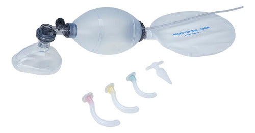 Resucitador Manual Ambu Mayor Capacidad Con Cánulas Edades