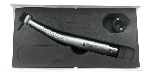 Turbina Dental Push Única 5 Led En Cabezal Premium Pacard Color Plateado Midwest