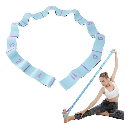 Banda Elástica Resistencia Única 11 Niveles Pilates Yoga