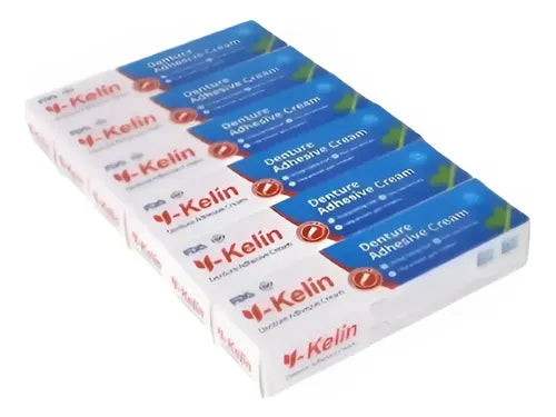 Adhesivo Prótesis Dental Y-kelín 40 Grs Crema Sabor Menta