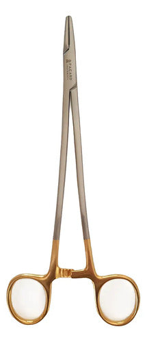 Porta Agujas Carl Martin Fino 15cms Needle Pacard Tc Dorado