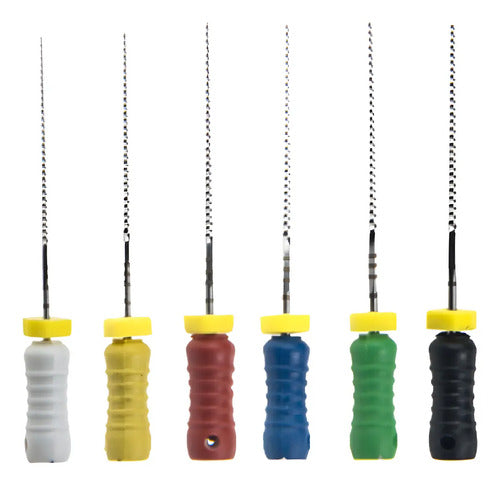 Limas K Files Set 6u Endodoncia Acero Medidas Variedades