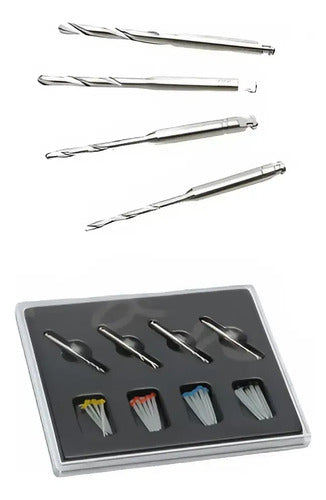Kit Poste Fibra De Vidrio Dental Odontología 20 Unidades