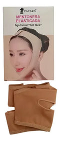 Mentonera Faja Facial Papada Rostro Medidas Flex Recibe Hoy Color Beige Talla M