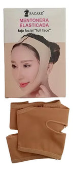 Mentonera Faja Facial Papada Rostro Medidas Flex Recibe Hoy Color Beige Talla M