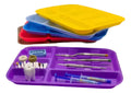 Bandeja Plástica Dental Secciones Calidad Colores 1 Unidad Color Rosada