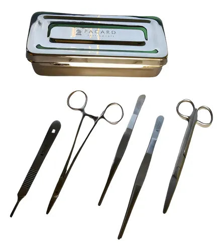 Set De Sutura Premium Acero Inoxidable Caja Pacard