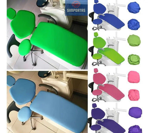 Funda De Cuero Pu Para Sillón Dental Set Calidad Santiago Color Café Mostaza