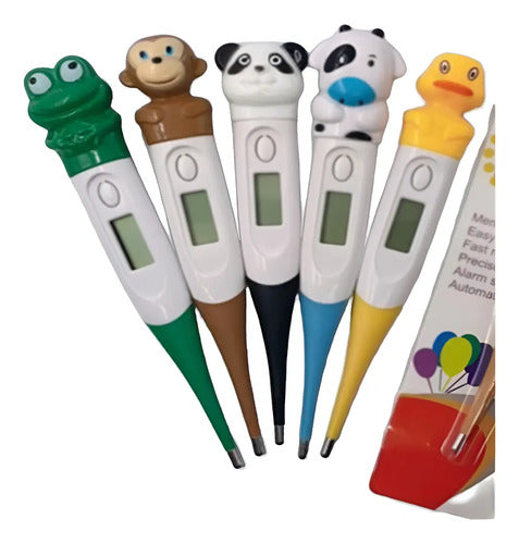 Termómetro Digital Corporal Bebés Punta Flexible Animalitos