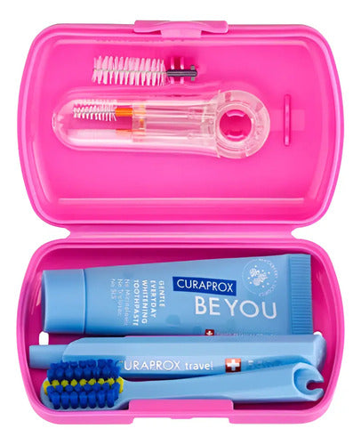 Set Dental Viaje Curaprox Ortodoncia Calidad Suiza Colores