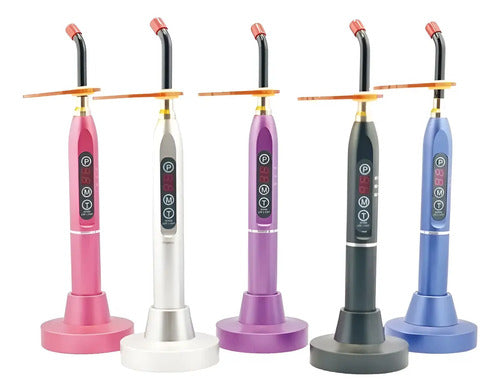 Lámpara Fotocurado Halógena Dental Cromada 2000 Mws Santiago
