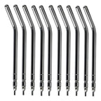 Set 10 Puntas Para Jeringa Triples Dental Autoclavable Acero