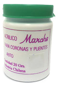 Acrílico Termocurado Coronas Y Puentes Marché 20 Grs.