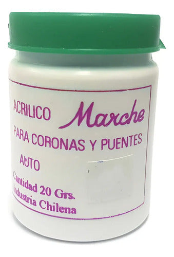 Acrílico Termocurado Coronas Y Puentes Marché 20 Grs.