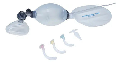 Resucitador Manual Ambu Mayor Capacidad Con Cánulas Edades