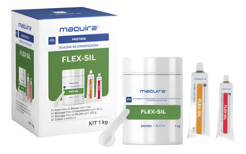 Kit Silicona Condensación Impresión Flex-sil 1kg Maquira