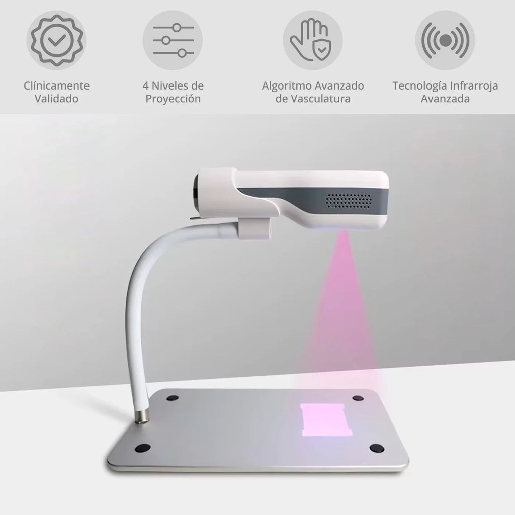 Detector Localizador de Venas Sinohero + Base de Acero