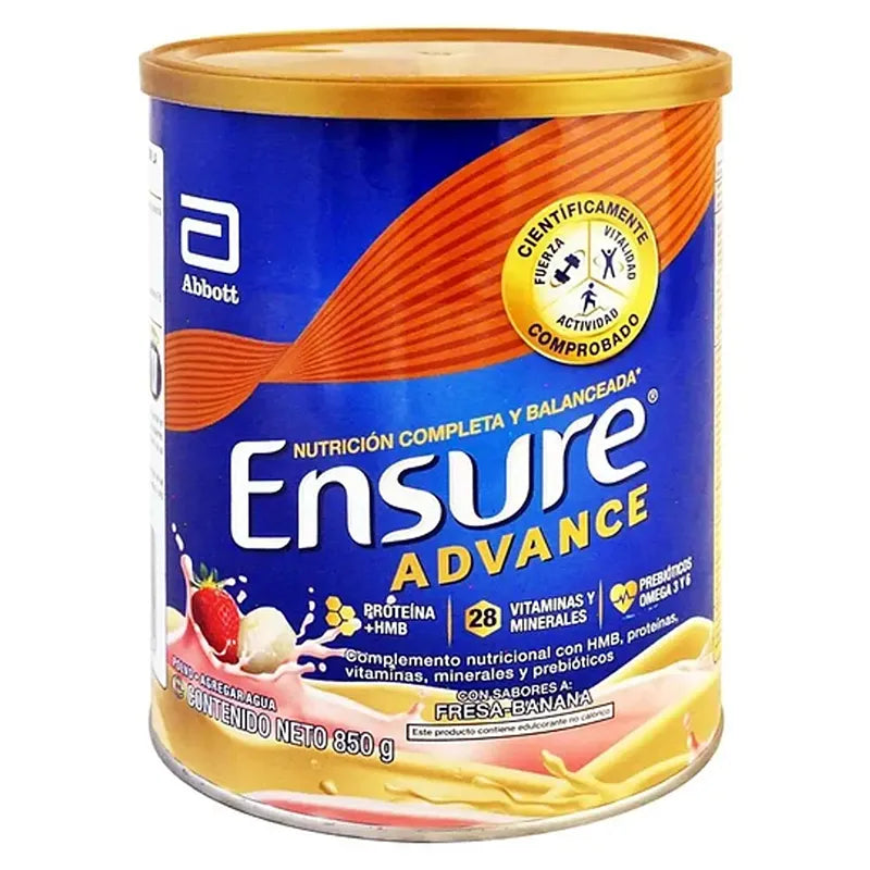 Ensure Advance 850 gr - Frutilla Banana