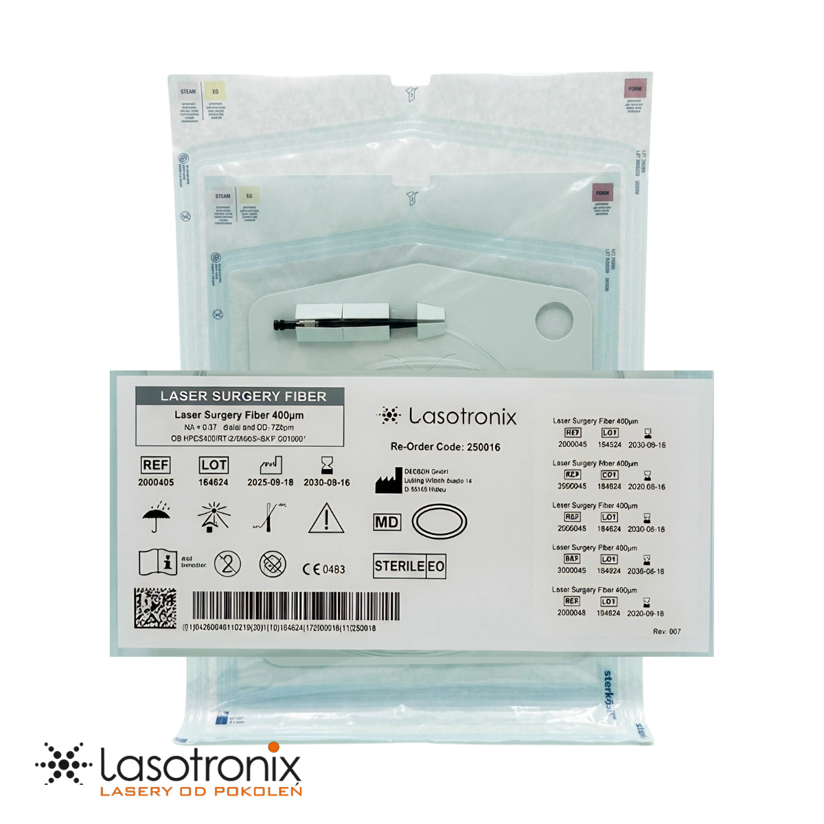 Fibra Óptica Lasotronix 400 µm | Estándar para Cirugía de Tejidos Blandos