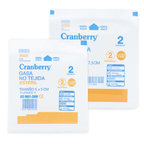 Gasas estériles Cranberry 5x5 y 7.5x7.5 cm — formatos menores para heridas pequeñas botiquín