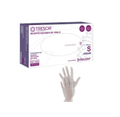 Guantes desechables de Examen Vinilo Blanco Leve polvo Tresor