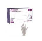 Guantes desechables de Examen Vinilo Blanco Leve polvo Tresor