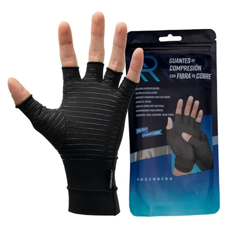 Guantes de Compresión con Fibra de Cobre - Rozenberg