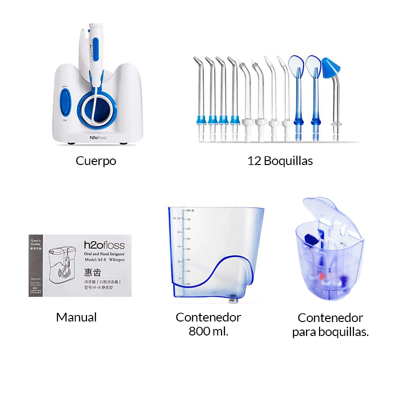 Irrigador Bucal Familiar Whisper | H2O Floss