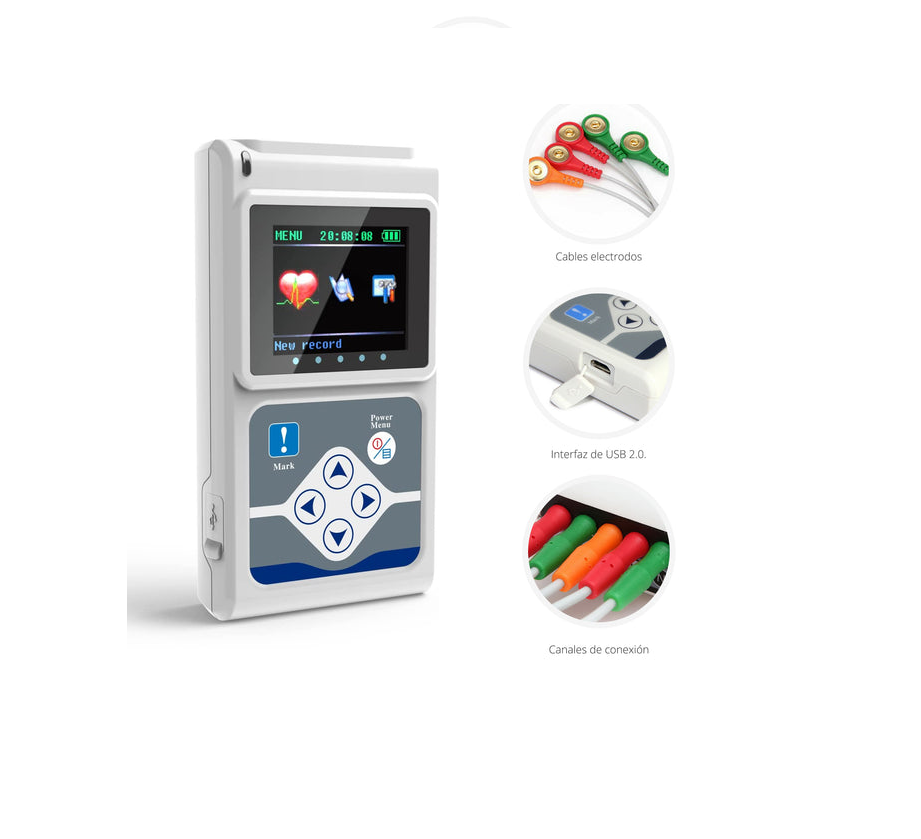 Holter de ECG Contec TLC 9803 3 canales_1