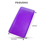 BANDEJA MORADA CON GLITTER