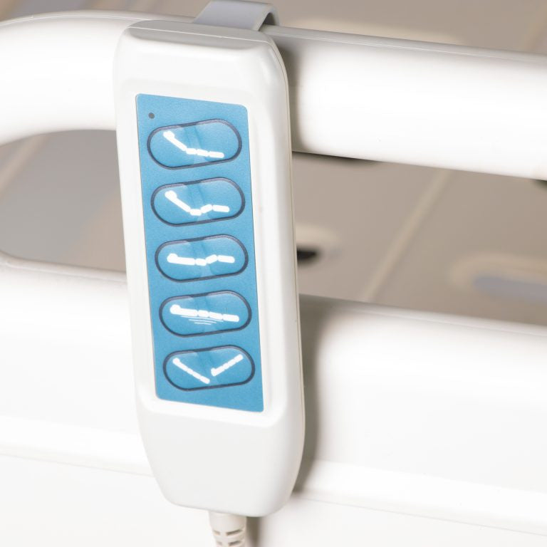Catre Cama Clínica Eléctrica 5 Posiciones Premium + Colchón + Colchón Antiescaras