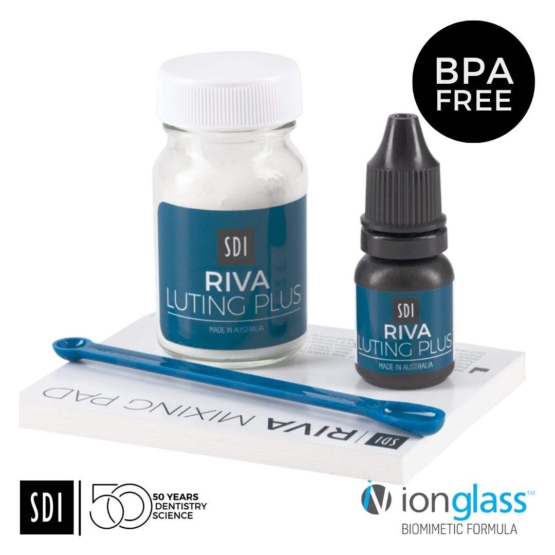 SDI Riva Luting Plus Vidrio Ionomero Cementacion Kit Polvo Liquido