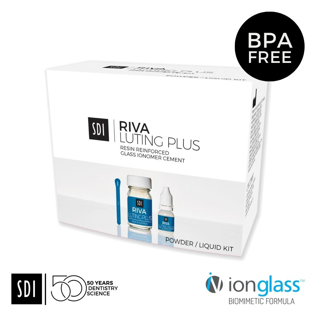 SDI Riva Luting Plus Vidrio Ionomero Cementacion Kit Polvo Liquido