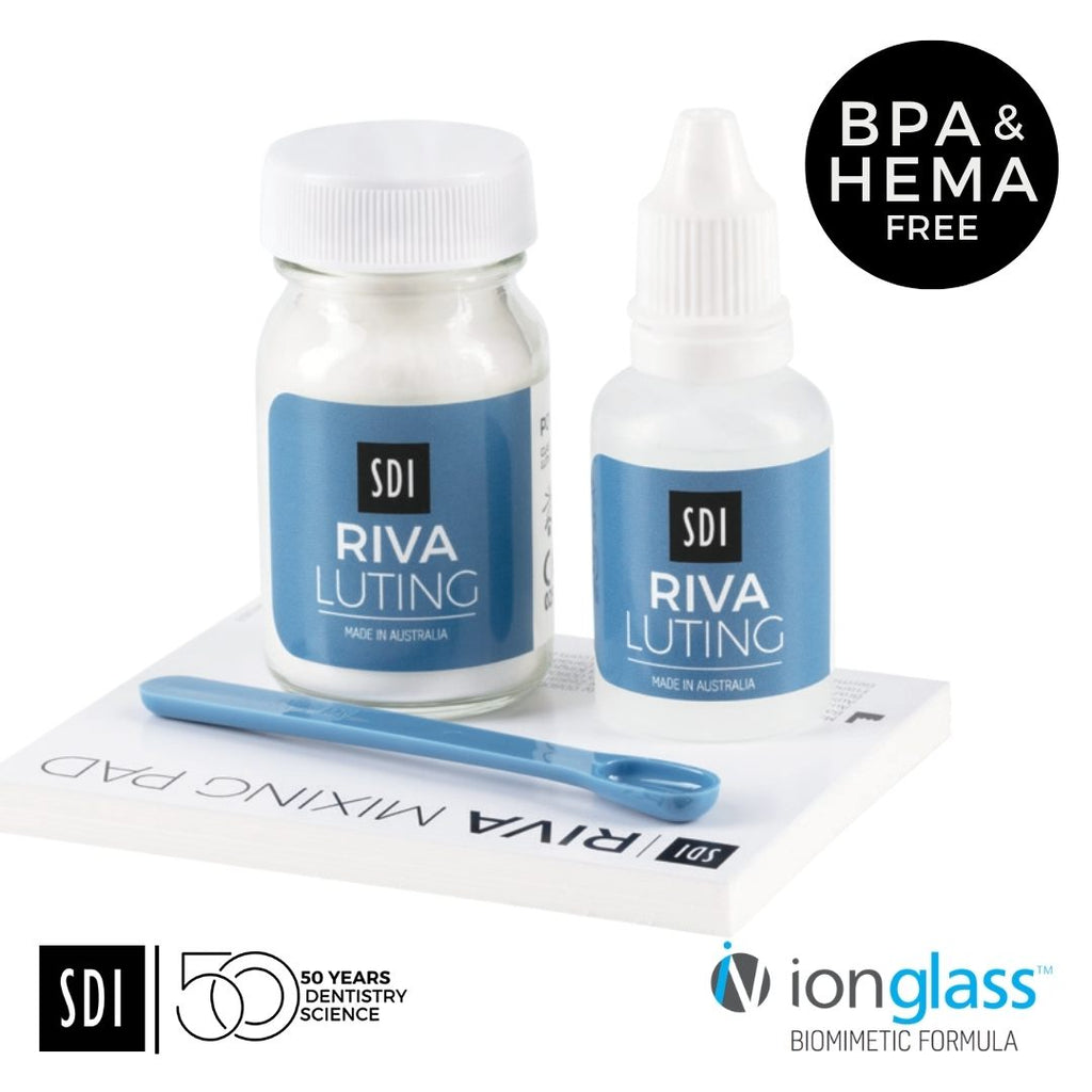 SDI Riva Luting Vidrio Ionomero Cementacion Kit Polvo Liquido