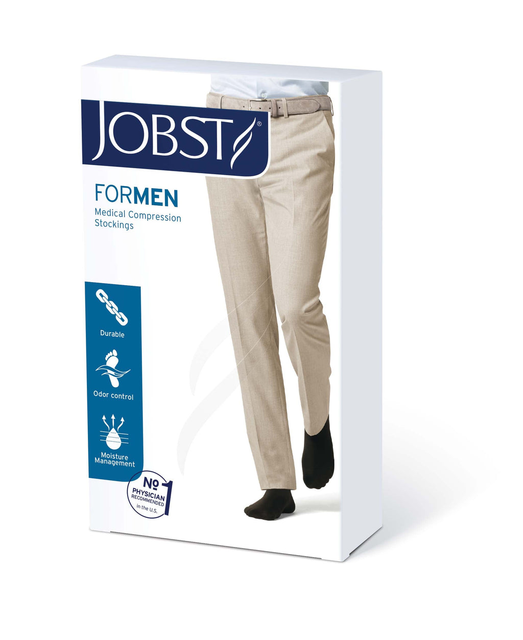 Calcetín Compresivo Jobst For Men 15/20 Rodilla S-m-l-xl