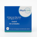 Jeringa Muncare Luer Slip 20ML con Aguja - Unidad