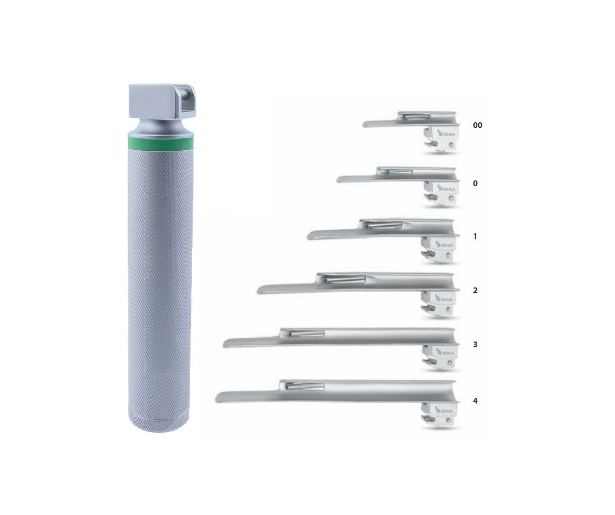LARINGOSCOPIO FIBRA OPTICA RECTA MILLER